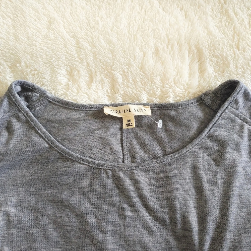 Parallel Skies🌌 Heather Grey Blouse - NWT - Picture 5 of 12